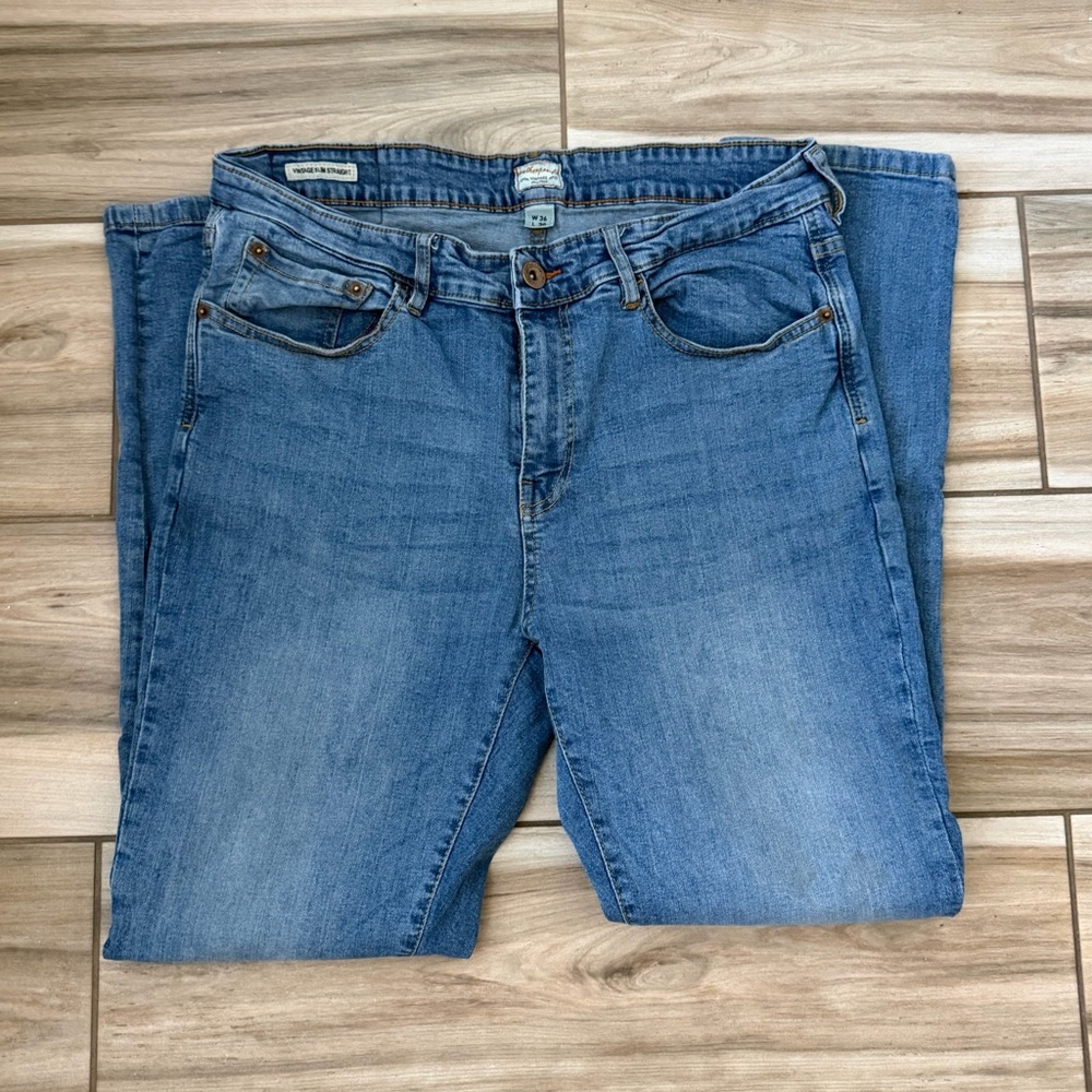Weatherproof Light Blue Slim Straight Leg Jeans